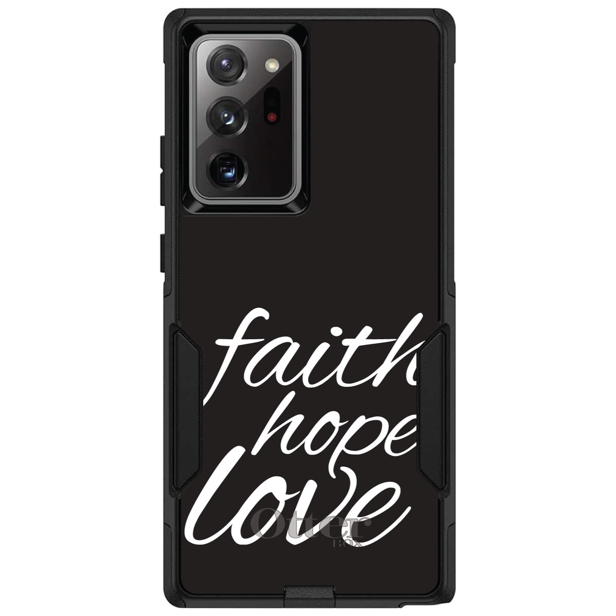 Faith / Hope / Love, Black & White OtterBox Commuter Case for iPhone & Galaxy, view 12