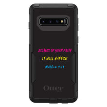DistinctInk™ OtterBox Commuter Series Case for Apple iPhone or Samsung Galaxy - Matthew 9:29 - Because of Your Faith, It Will Happen