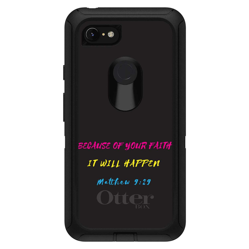 Matthew 9:29, Because of Your Faith, It Will Happen OtterBox Defender Case for iPhone & Galaxy, view 18