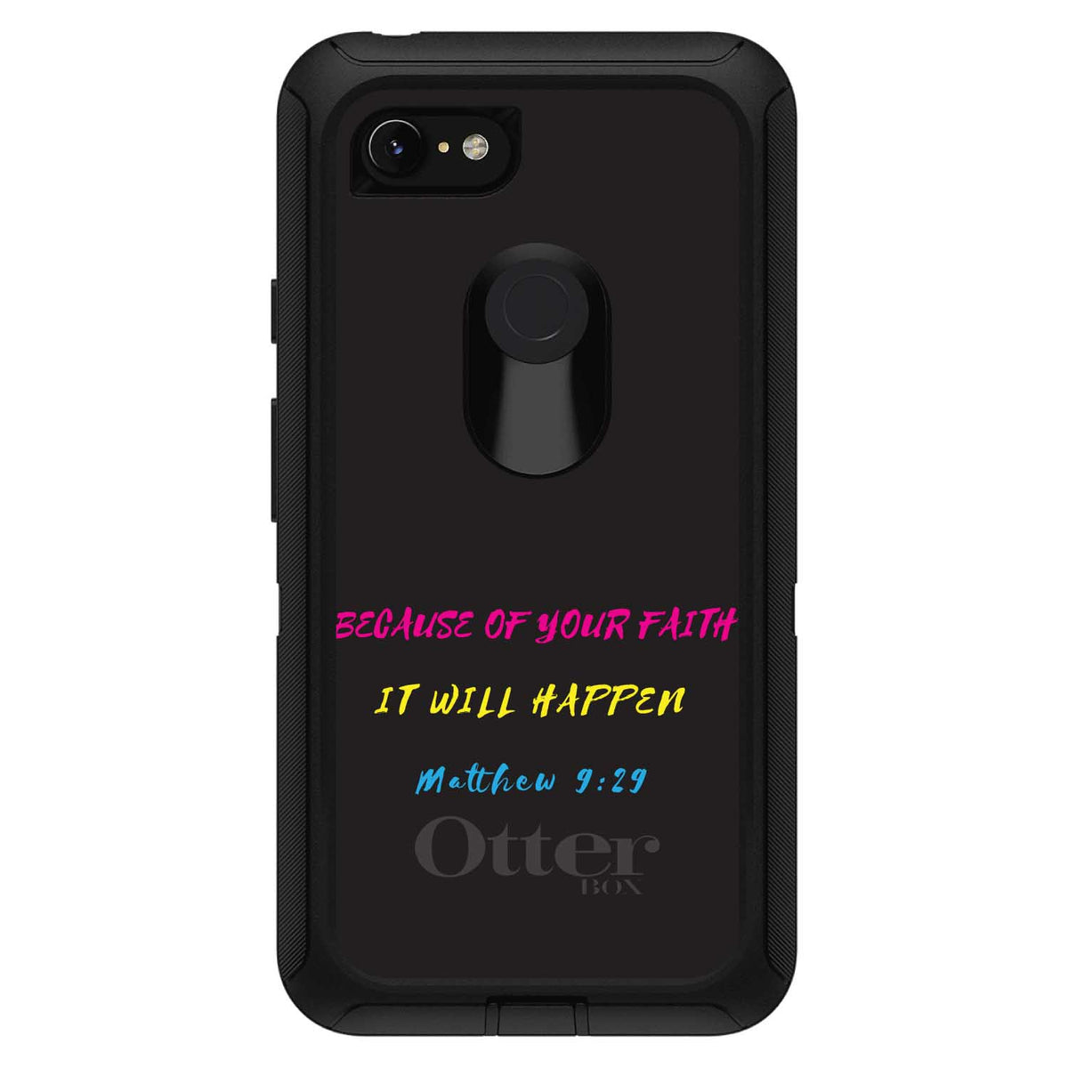Matthew 9:29, Because of Your Faith, It Will Happen OtterBox Defender Case for iPhone & Galaxy, view 18