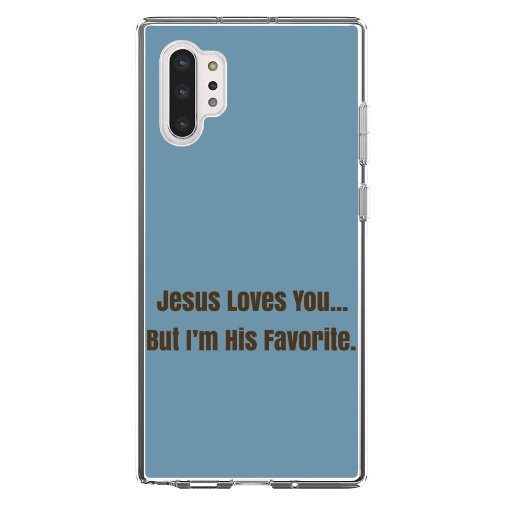 Jesus Loves You... But I'm His Favorite Clear Shockproof iPhone Case, view 10
