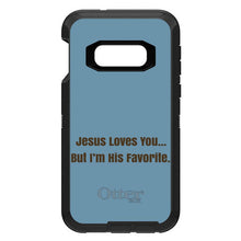 DistinctInk™ OtterBox Defender Series Case for Apple iPhone / Samsung Galaxy / Google Pixel - Jesus Loves You… But I'm His Favorite
