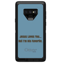 DistinctInk™ OtterBox Defender Series Case for Apple iPhone / Samsung Galaxy / Google Pixel - Jesus Loves You… But I'm His Favorite