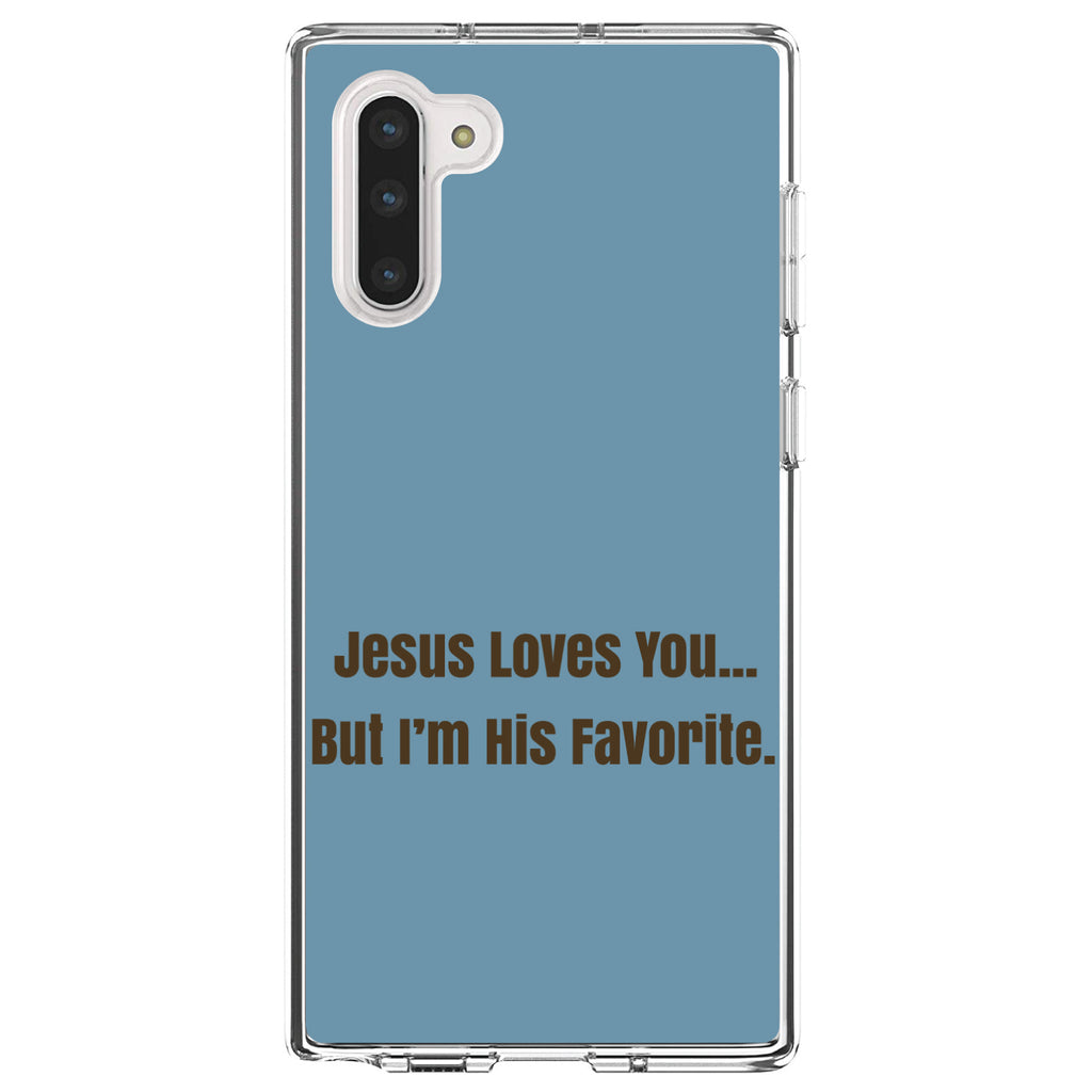 Jesus Loves You... But I'm His Favorite Clear Shockproof iPhone Case, view 9
