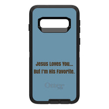 DistinctInk™ OtterBox Defender Series Case for Apple iPhone / Samsung Galaxy / Google Pixel - Jesus Loves You… But I'm His Favorite