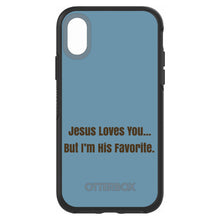 DistinctInk™ OtterBox Symmetry Series Case for Apple iPhone / Samsung Galaxy / Google Pixel - Jesus Loves You… But I'm His Favorite