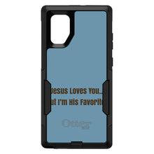 DistinctInk OtterBox Commuter Series Case for Apple iPhone or Samsung Galaxy - Jesus Loves You… But I'm His Favorite