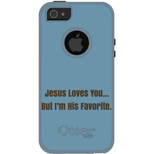 DistinctInk OtterBox Commuter Series Case for Apple iPhone or Samsung Galaxy - Jesus Loves You… But I'm His Favorite