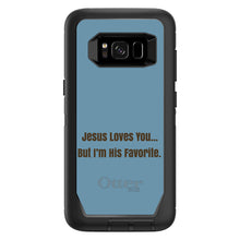 DistinctInk™ OtterBox Defender Series Case for Apple iPhone / Samsung Galaxy / Google Pixel - Jesus Loves You… But I'm His Favorite