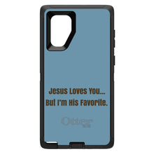 DistinctInk™ OtterBox Defender Series Case for Apple iPhone / Samsung Galaxy / Google Pixel - Jesus Loves You… But I'm His Favorite