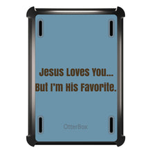DistinctInk™ OtterBox Defender Series Case for Apple iPad / iPad Pro / iPad Air / iPad Mini - Jesus Loves You… But I'm His Favorite