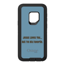 DistinctInk™ OtterBox Defender Series Case for Apple iPhone / Samsung Galaxy / Google Pixel - Jesus Loves You… But I'm His Favorite