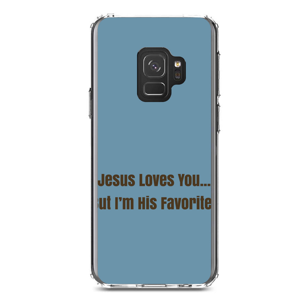 Jesus Loves You... But I'm His Favorite Clear Shockproof iPhone Case, view 19