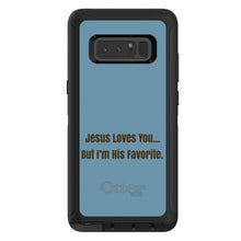 DistinctInk™ OtterBox Defender Series Case for Apple iPhone / Samsung Galaxy / Google Pixel - Jesus Loves You… But I'm His Favorite
