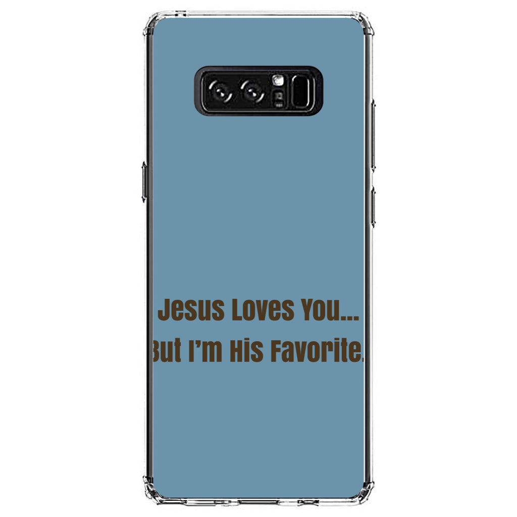 Jesus Loves You... But I'm His Favorite Clear Shockproof iPhone Case, view 12