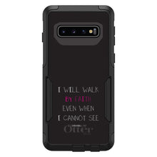 DistinctInk™ OtterBox Commuter Series Case for Apple iPhone or Samsung Galaxy - 2 Corinthians 5:7 - I Will Walk By Faith Even When I Cannot See