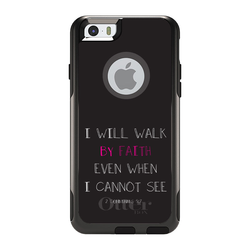2 Corinthians 5:7, I Will Walk By Faith Even When I Cannot See OtterBox Commuter Case for iPhone & Galaxy, view 4