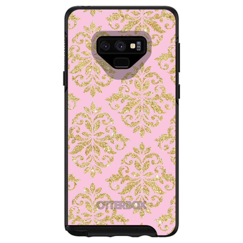 Pink & Gold Print, Damask Pattern OtterBox Symmetry Case for iPhone & Galaxy, view 13