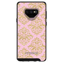 DistinctInk™ OtterBox Symmetry Series Case for Apple iPhone / Samsung Galaxy / Google Pixel - Pink & Gold Print - Damask Pattern