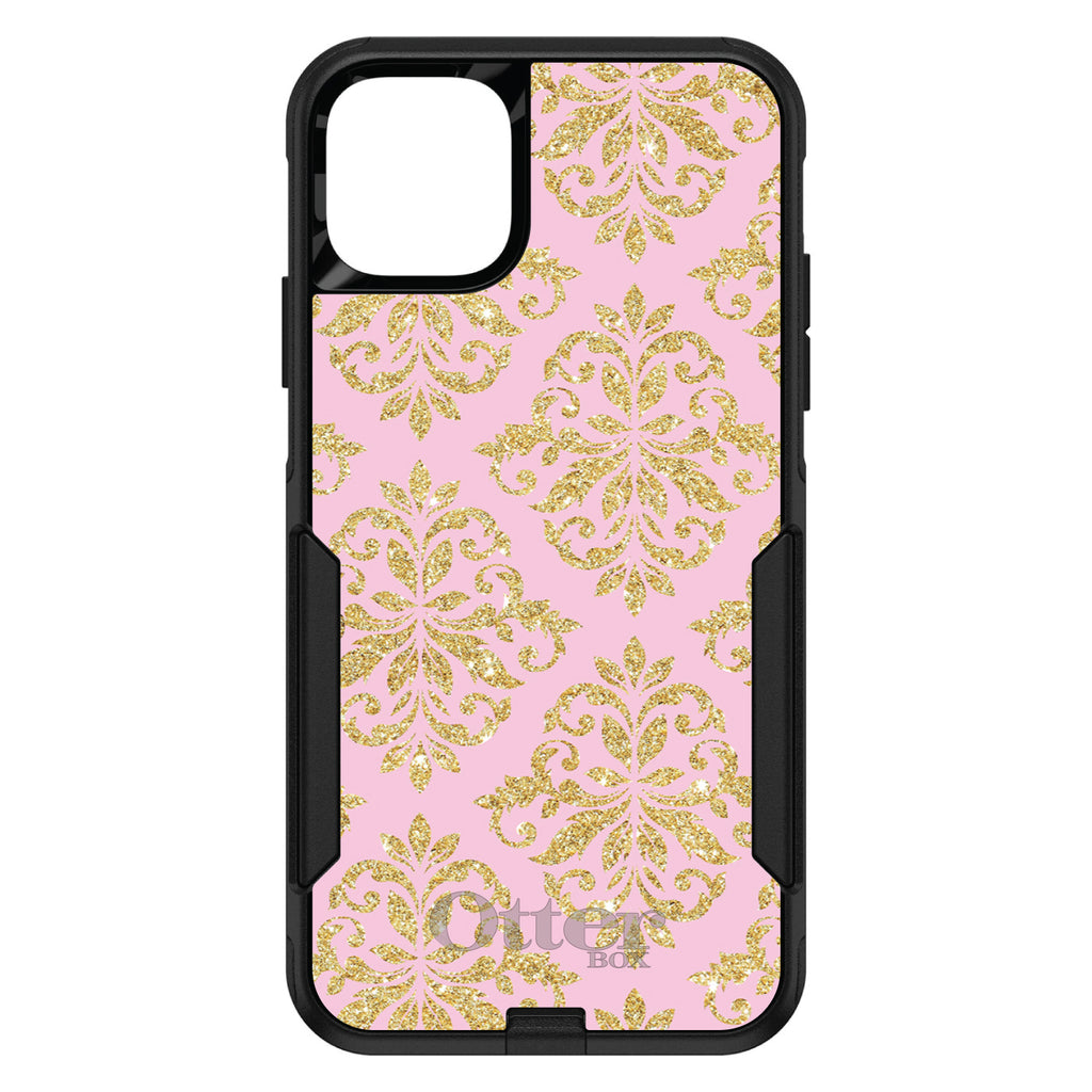 Pink & Gold Print, Damask Pattern OtterBox Commuter Case for iPhone & Galaxy, view 2