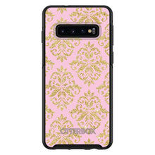 DistinctInk™ OtterBox Symmetry Series Case for Apple iPhone / Samsung Galaxy / Google Pixel - Pink & Gold Print - Damask Pattern