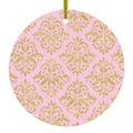 Damask Pattern Ceramic Ornament