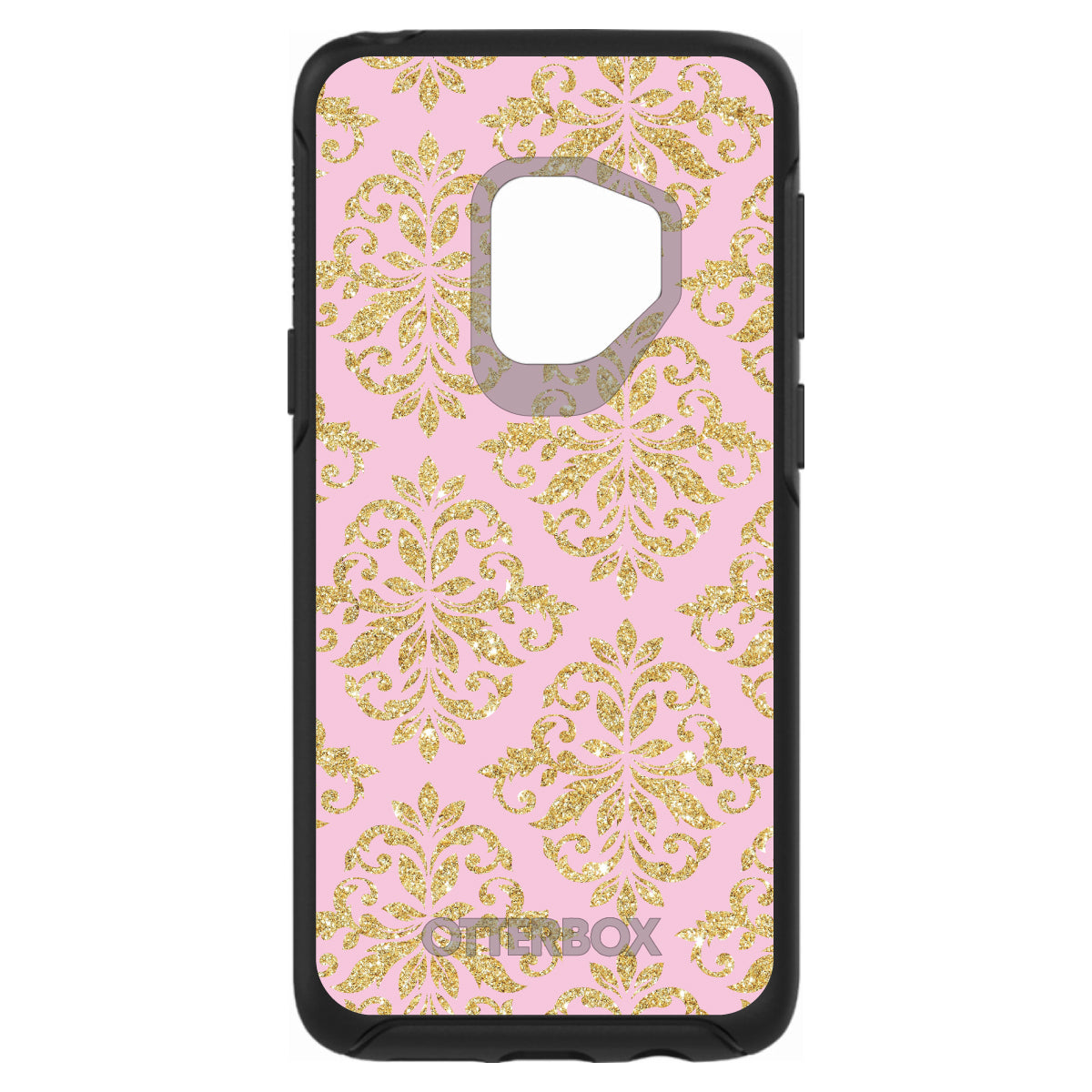 Pink & Gold Print, Damask Pattern OtterBox Symmetry Case for iPhone & Galaxy, view 8