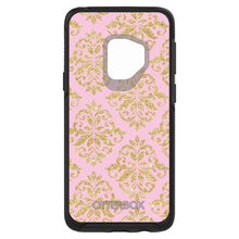 DistinctInk™ OtterBox Symmetry Series Case for Apple iPhone / Samsung Galaxy / Google Pixel - Pink & Gold Print - Damask Pattern