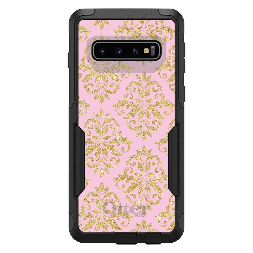Pink & Gold Print, Damask Pattern OtterBox Commuter Case for iPhone & Galaxy, view 7