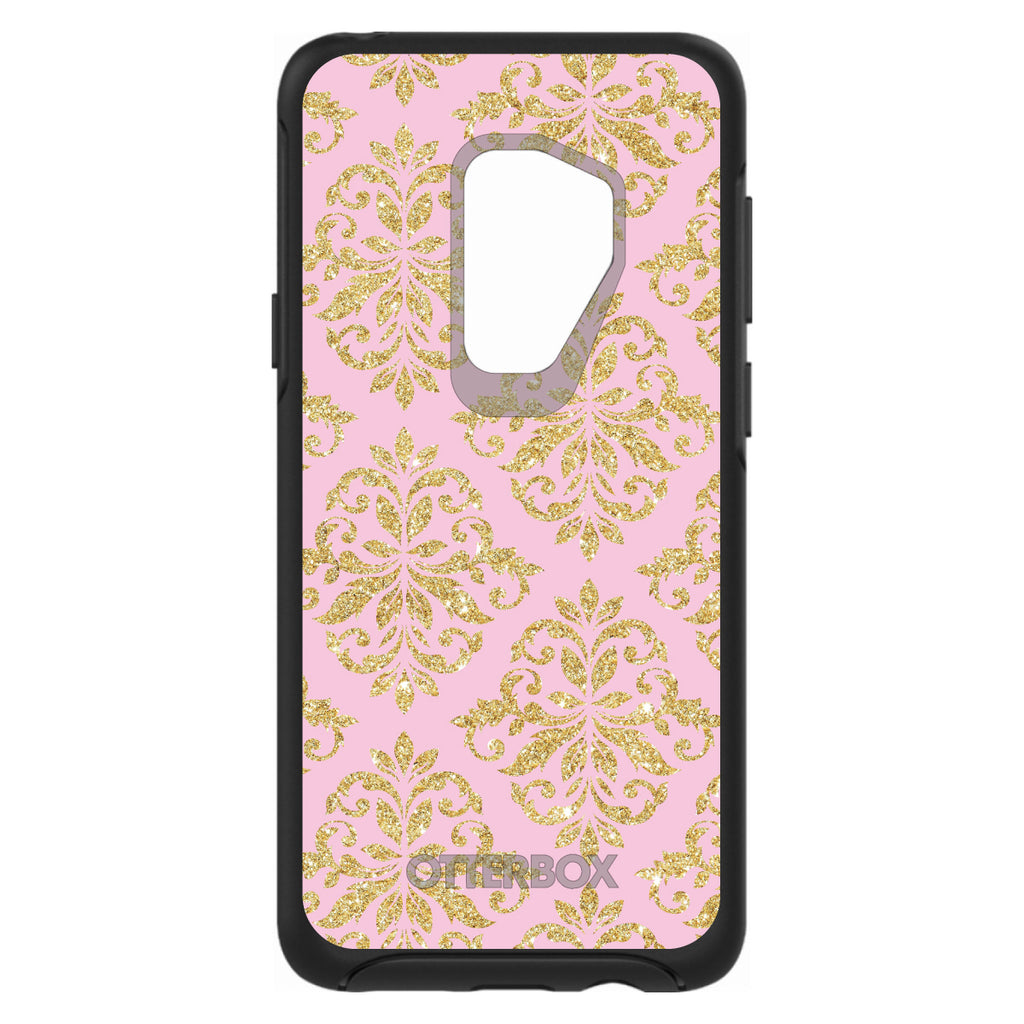 Pink & Gold Print, Damask Pattern OtterBox Symmetry Case for iPhone & Galaxy, view 9
