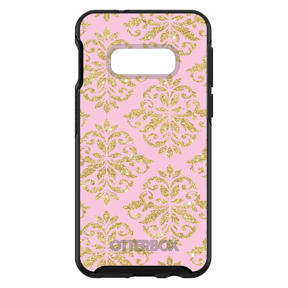 Pink & Gold Print, Damask Pattern OtterBox Symmetry Case for iPhone & Galaxy, view 7