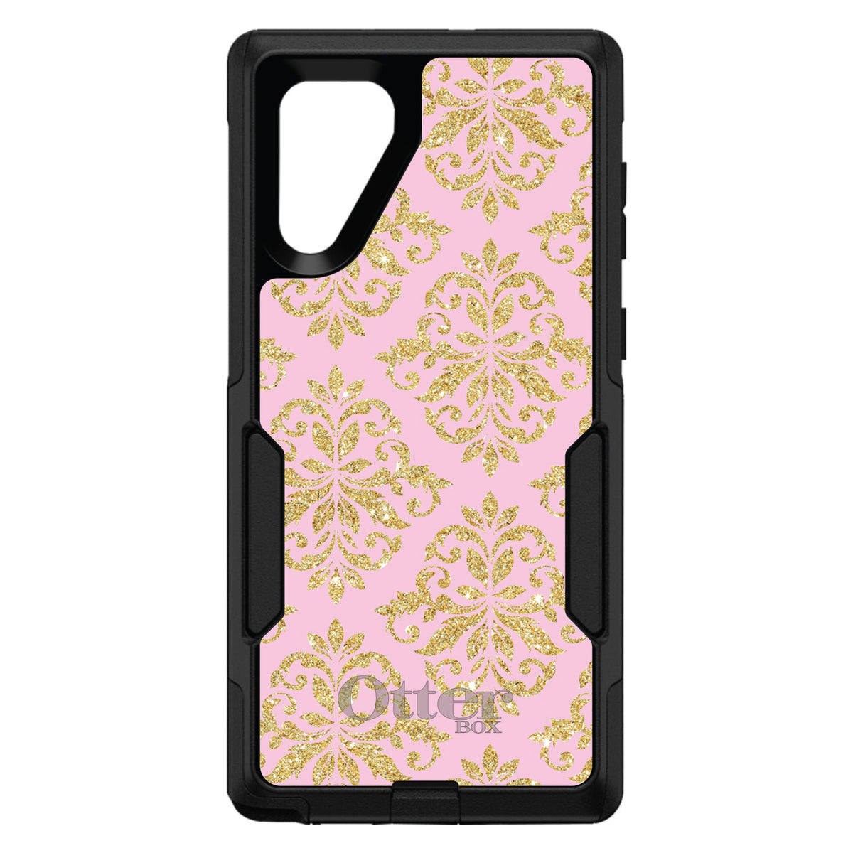 Pink & Gold Print, Damask Pattern OtterBox Commuter Case for iPhone & Galaxy, view 13