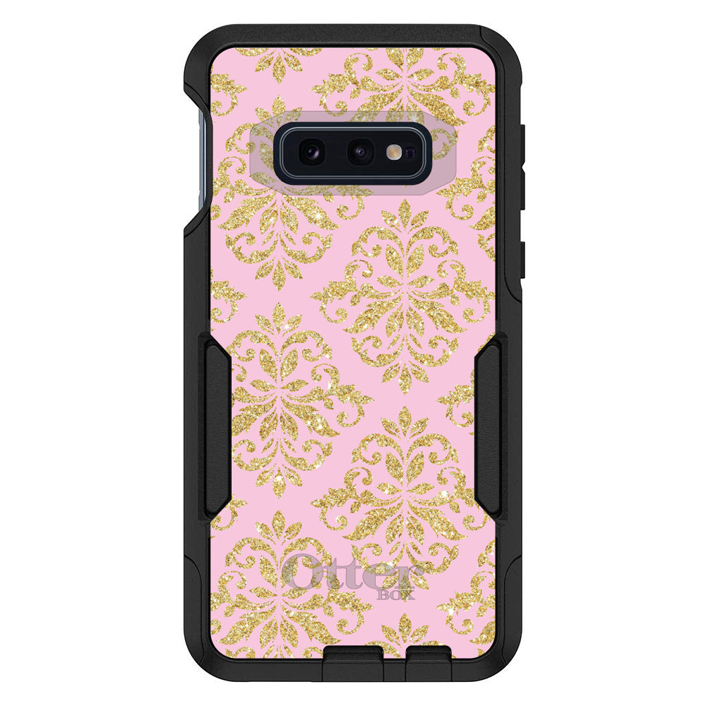 Pink & Gold Print, Damask Pattern OtterBox Commuter Case for iPhone & Galaxy, view 8