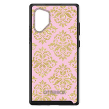 DistinctInk™ OtterBox Symmetry Series Case for Apple iPhone / Samsung Galaxy / Google Pixel - Pink & Gold Print - Damask Pattern