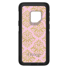 DistinctInk™ OtterBox Commuter Series Case for Apple iPhone or Samsung Galaxy - Pink & Gold Print - Damask Pattern