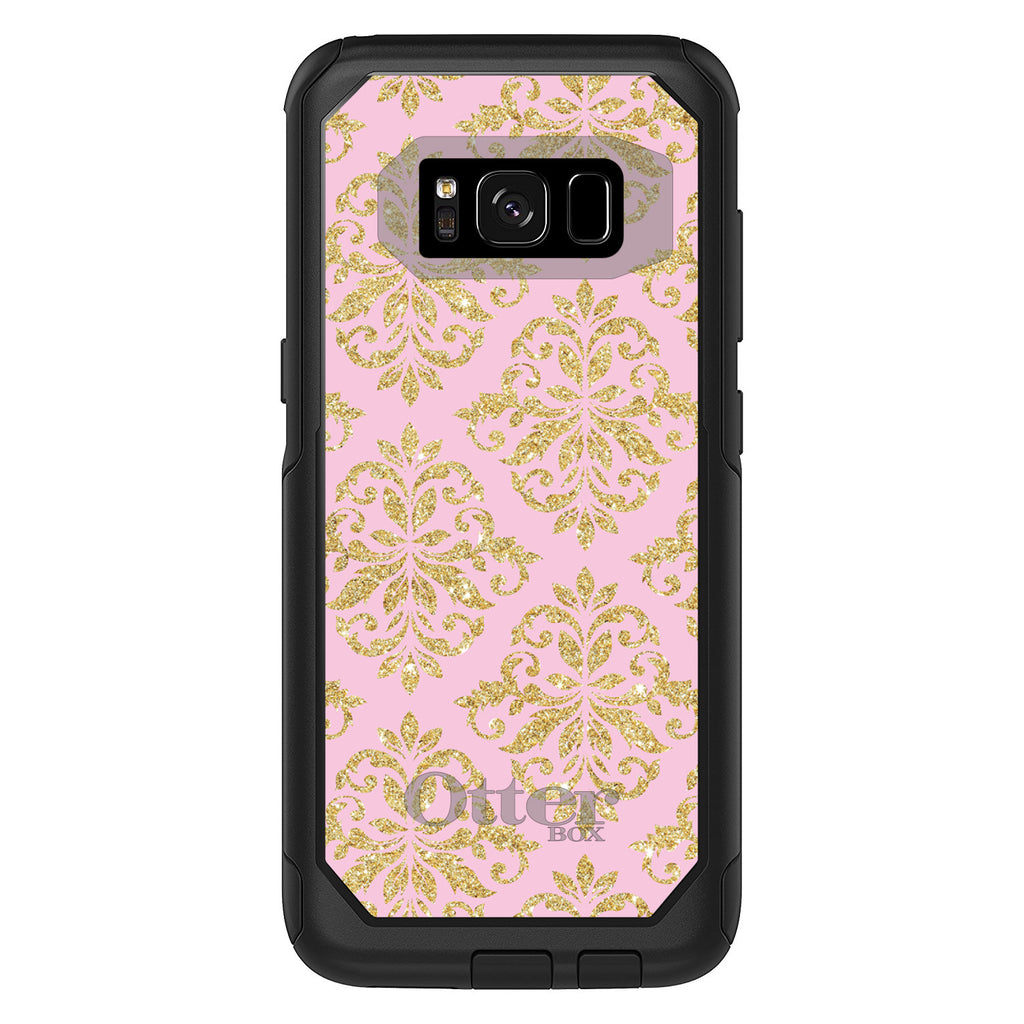 Pink & Gold Print, Damask Pattern OtterBox Commuter Case for iPhone & Galaxy, view 10