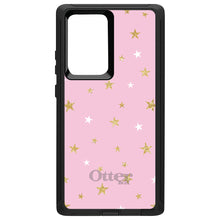 DistinctInk™ OtterBox Defender Series Case for Apple iPhone / Samsung Galaxy / Google Pixel - Pink & Gold Print - Stars Pattern