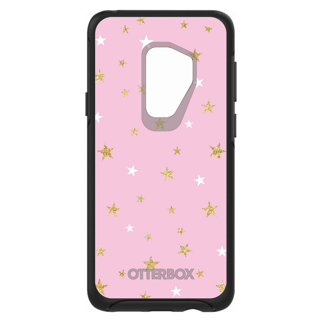 Pink & Gold Print, Stars Pattern OtterBox Symmetry Case for iPhone & Galaxy, view 9