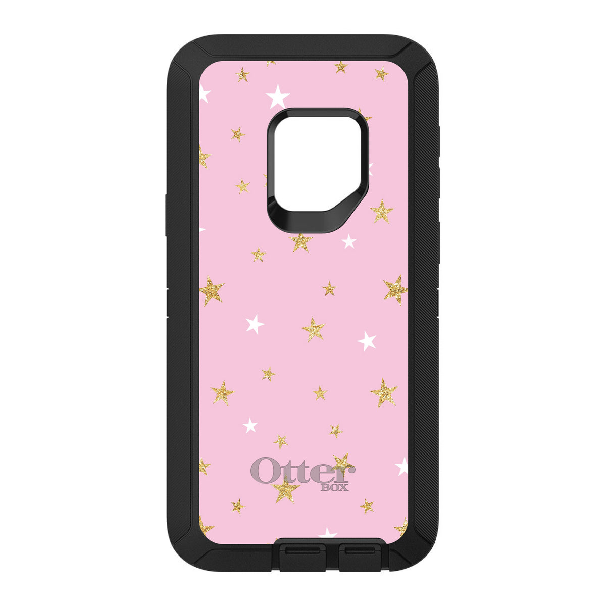 Pink & Gold Print, Stars Pattern OtterBox Defender Case for iPhone & Galaxy, view 11