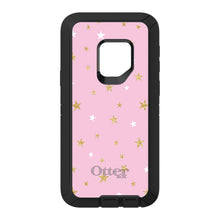 DistinctInk™ OtterBox Defender Series Case for Apple iPhone / Samsung Galaxy / Google Pixel - Pink & Gold Print - Stars Pattern