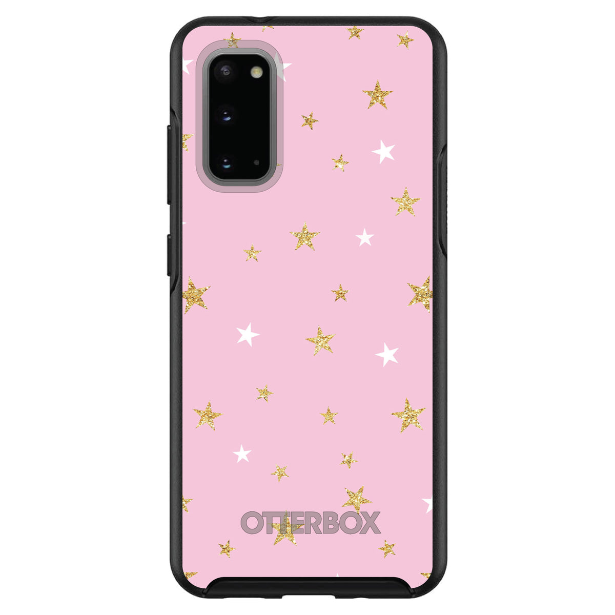 Pink & Gold Print, Stars Pattern OtterBox Symmetry Case for iPhone & Galaxy, view 5