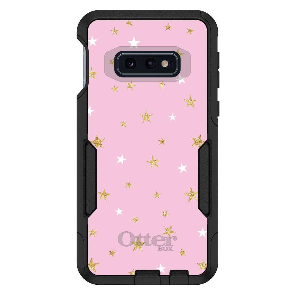Pink & Gold Print, Stars Pattern OtterBox Commuter Case for iPhone & Galaxy, view 8