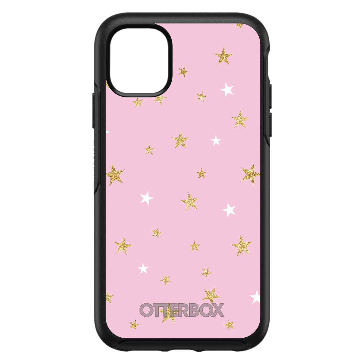 Pink & Gold Print, Stars Pattern OtterBox Symmetry Case for iPhone & Galaxy