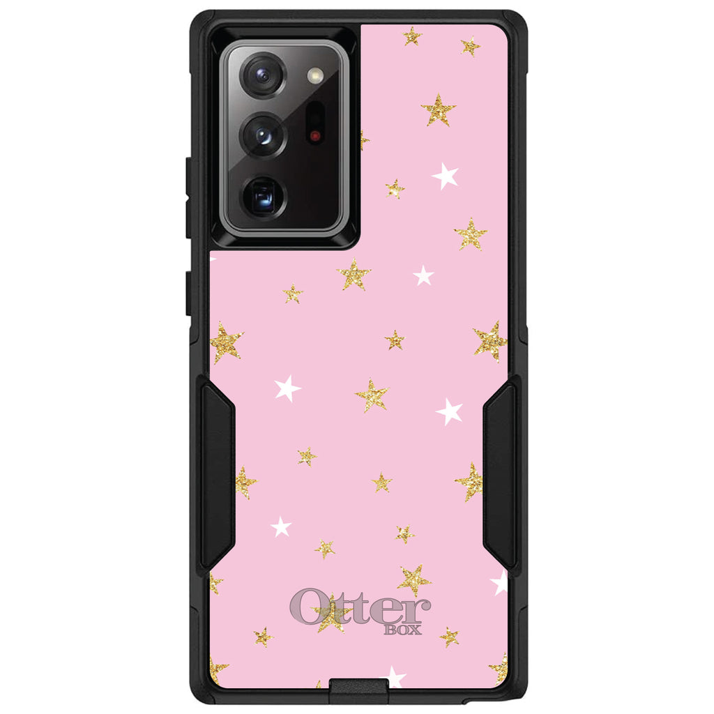 Pink & Gold Print, Stars Pattern OtterBox Commuter Case for iPhone & Galaxy, view 12