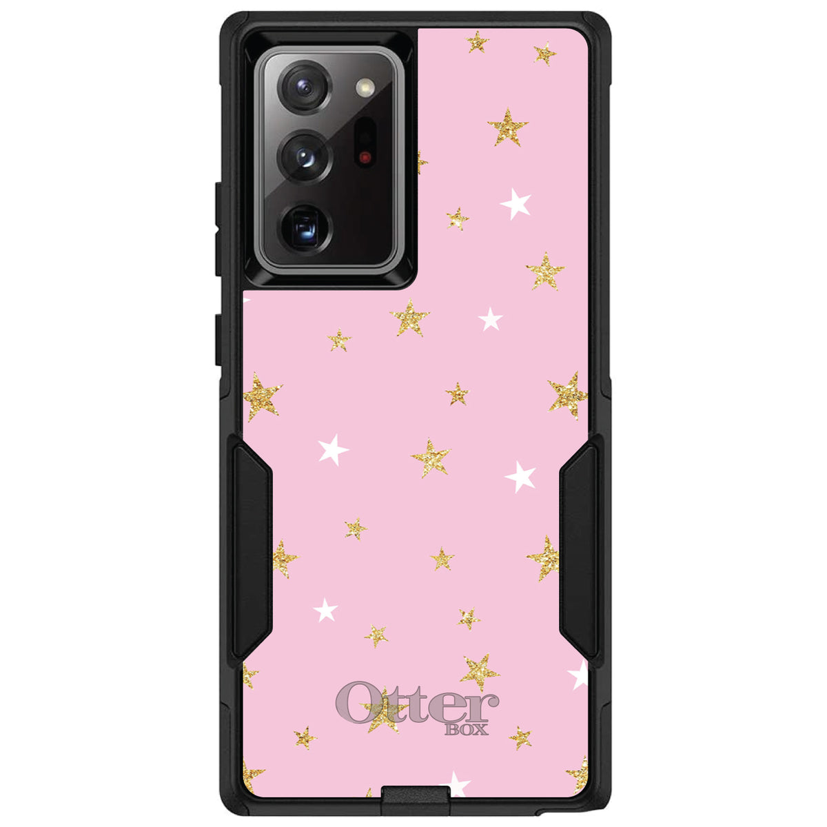 Pink & Gold Print, Stars Pattern OtterBox Commuter Case for iPhone & Galaxy, view 12