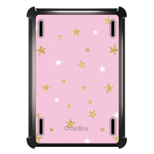 DistinctInk™ OtterBox Defender Series Case for Apple iPad / iPad Pro / iPad Air / iPad Mini - Pink & Gold Print - Stars Pattern