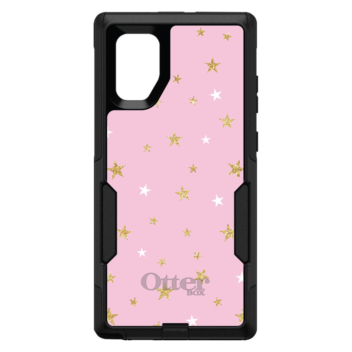 Pink & Gold Print, Stars Pattern OtterBox Commuter Case for iPhone & Galaxy, view 14