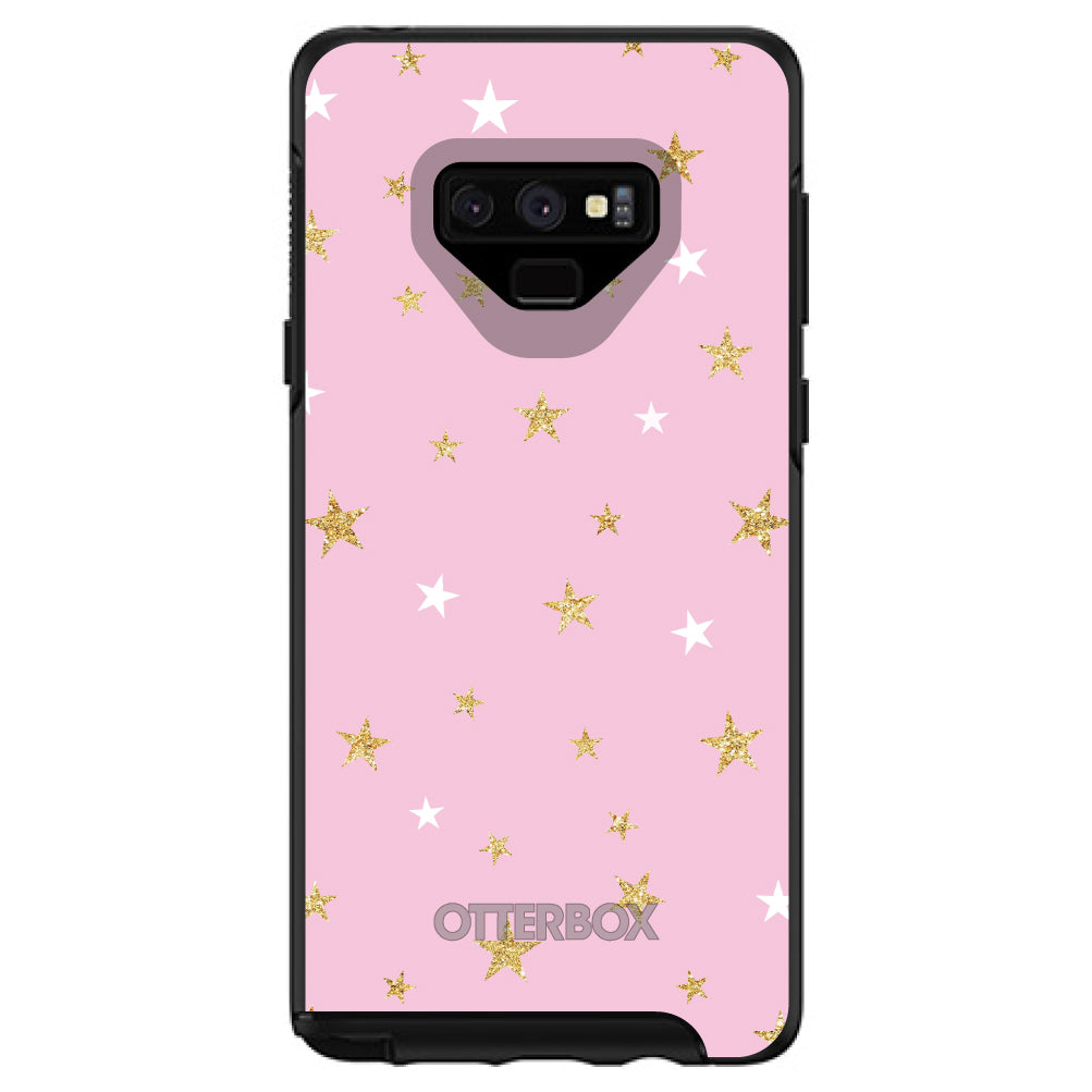 Pink & Gold Print, Stars Pattern OtterBox Symmetry Case for iPhone & Galaxy, view 13