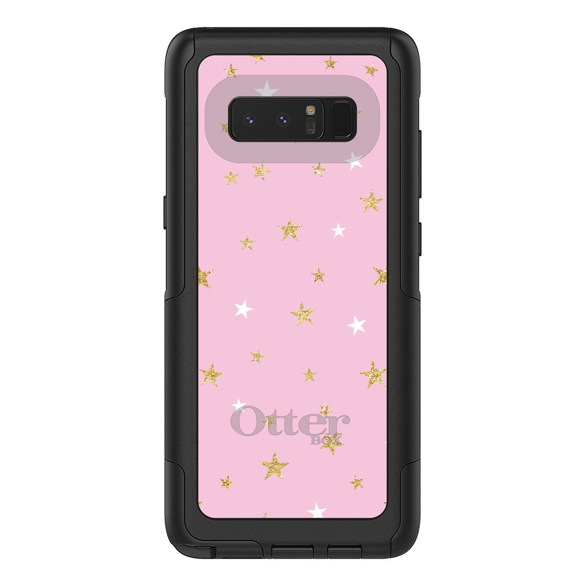 Pink & Gold Print, Stars Pattern OtterBox Commuter Case for iPhone & Galaxy, view 16