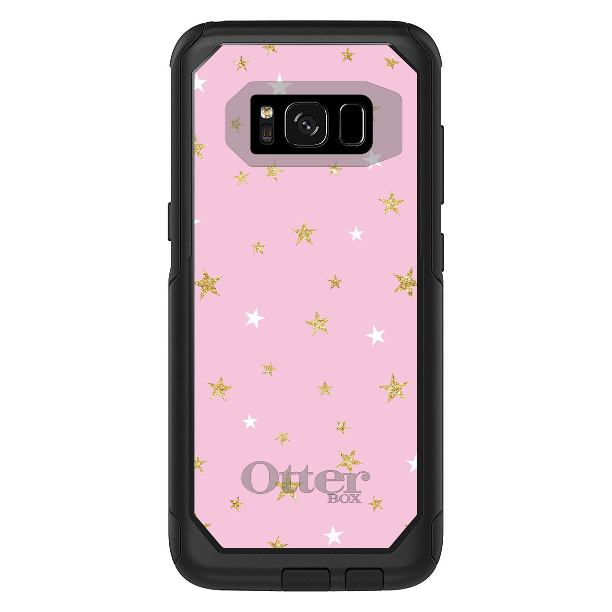 Pink & Gold Print, Stars Pattern OtterBox Commuter Case for iPhone & Galaxy, view 10